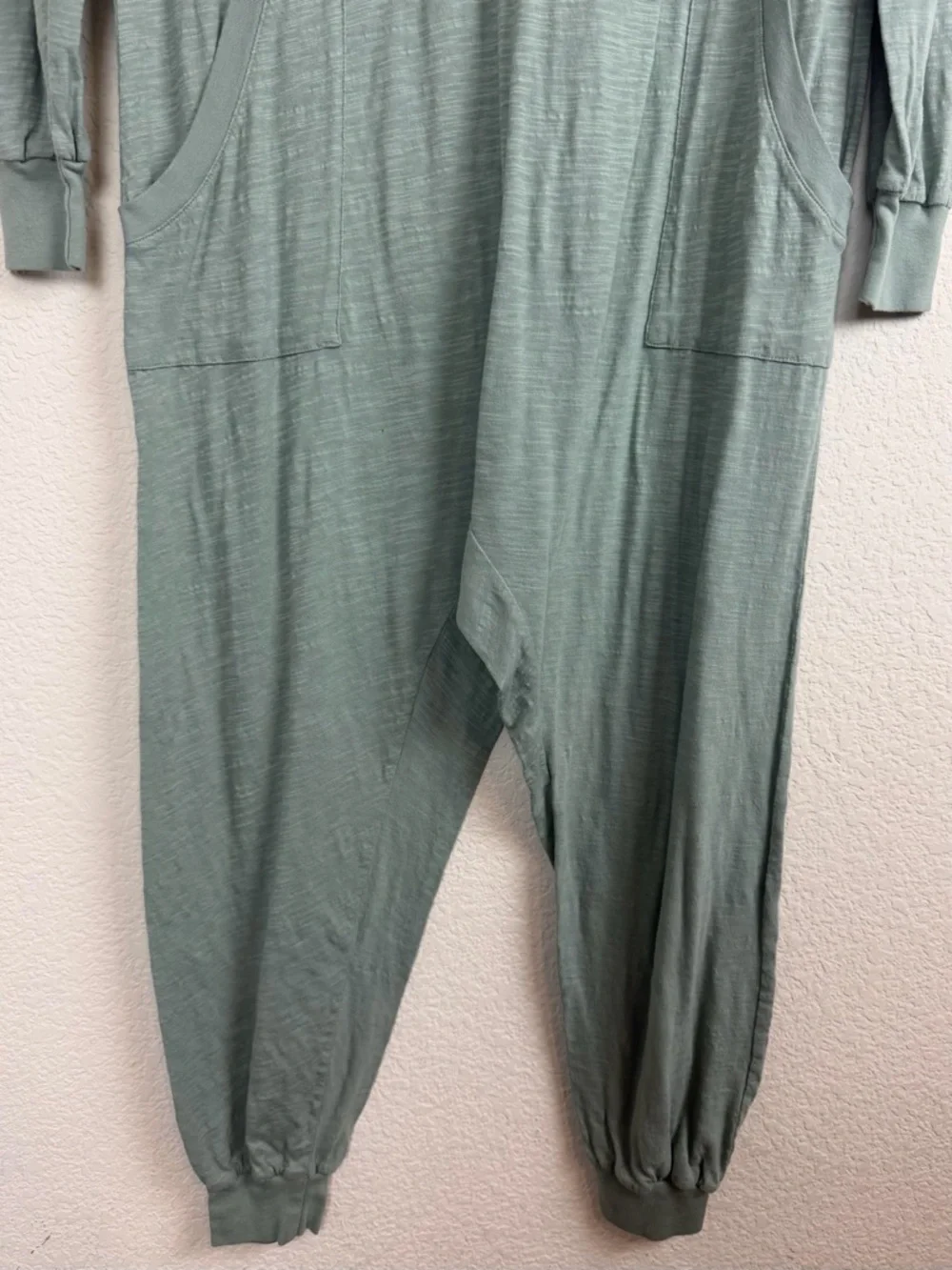 Natural Life Johnnie Jumpsuit Plunge Oversized V-Neck Jumper XS Olive Green - Picture 6 of 10